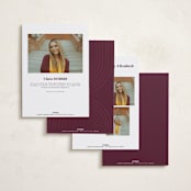 "Casual chic" - Graduation Announcements in Cotton by Creo Study - Back of Card Options