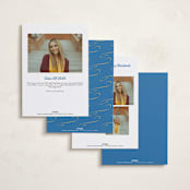 "cotillion" - Graduation Announcements in Ocean by Megan Davis - Back of Card Options