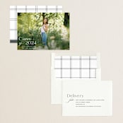 "Classical Grad" - Graduation Announcements in Blanco by Megan Davis - Assembled