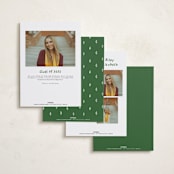 "Playful" - Graduation Announcements in Avocado by Vera Lim - Back of Card Options