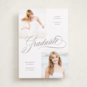 "Ebb and Flow" - Graduation Announcements in Cloud by Hooray Creative - Front
