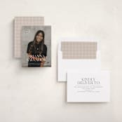 "Modern Crest" - Graduation Announcements in Clouds by Owl and Toad - Assembled