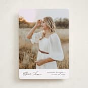 "Elegance" - Graduation Announcements in Cloud by Nicole Walsh - Front