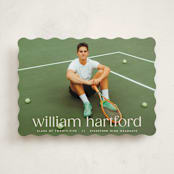 "Hartford" - Graduation Announcements in Silk by Ellen Schlegelmilch - Front