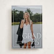 "Broken Border" - Graduation Announcements in Snow by Lauren Chism - Front