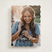 "With a flourish" - Graduation Announcements in Salt by Lea Delaveris - Front