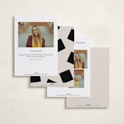 "Vintage Bold" - Graduation Announcements in Cream by Baumbirdy - Back of Card Options