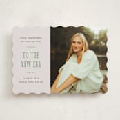 "New Era" - Graduation Announcements in Sea glass by Cindy Reynolds - Front