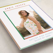 "Color Frame" - Graduation Announcements in Candy by Kelly Watkins - Detail