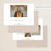 "Modern Crest" - Graduation Announcements in Clouds by Owl and Toad - Back of Card Options