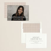 "Modern Crest" - Graduation Announcements in Clouds by Owl and Toad - Assembled