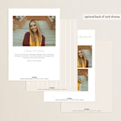 "Hartford" - Graduation Announcements in Silk by Ellen Schlegelmilch - Back of Card Options