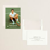 "Hartford" - Graduation Announcements in Silk by Ellen Schlegelmilch - Assembled