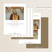 "Bright Horizon" - Graduation Announcements in Fawn by AK Graphics - Back of Card Options