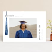 "Tassled" - Graduation Announcements in Cobalt by Ashlee Townsend - Front