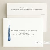 "Tassled" - Graduation Announcements in Cobalt by Ashlee Townsend - FREE Recipient Addressing