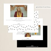 "Lift Off" - Graduation Announcements in Ink by Paper Raven Co. - Back of Card Options