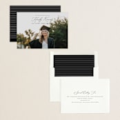 "Timeless Classic" - Graduation Announcements in Noir by Brandy Folse - Assembled