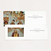 "portrait script" - Graduation Announcements in Onyx by Sarah Curry - Interior Options