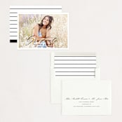 "portrait script" - Graduation Announcements in Onyx by Sarah Curry - Assembled