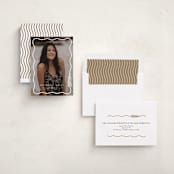 "Tassel Scallop" - Graduation Announcements in Snow by Susan Zinader - Assembled