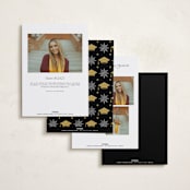 "Academy" - Graduation Announcements in Pearl by Jennifer Postorino - Back of Card Options