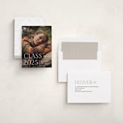 "Contemplate" - Graduation Announcements in Snowberry by Pixel and Hank - Assembled