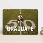 "Upward" - Graduation Announcements in Alabaster by Erica Krystek - Front