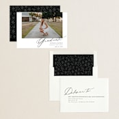 "Minimal Script" - Graduation Announcements in Obsidian by Kamala Nahas - Assembled