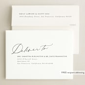 "Minimal Script" - Graduation Announcements in Obsidian by Kamala Nahas - FREE Recipient Addressing