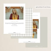 "Next Adventure" - Graduation Announcements in Snow by Yaling Hou Suzuki - Back of Card Options