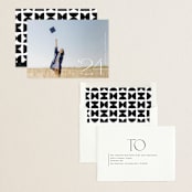 "Corner Year" - Graduation Announcements in Snow by Jackie Crawford - Assembled