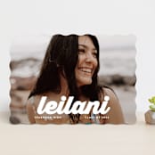 "name" - Graduation Announcements in Cloud by Lori Wemple - Front