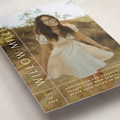 "Grids" - Graduation Announcements in Blush by Lauren Chism - Detail