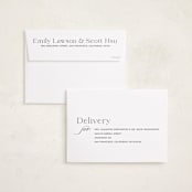 "Classical Grad" - Graduation Announcements in Blanco by Megan Davis - FREE Recipient Addressing