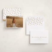 "Graduate Script" - Graduation Announcements in Snow by Sarah Curry - Assembled