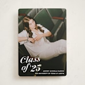 "Class Dismissed" - Graduation Announcements in Ink by Megan Davis - Front