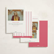 "PhotoBook" - Graduation Announcements in Peony by Baumbirdy - Back of Card Options