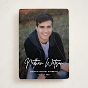 "Signed" - Graduation Announcements in Pearl by Sara Hicks Malone - Front