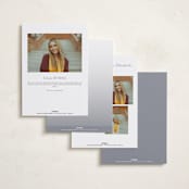 "Timeless Grad" - Graduation Announcements in Pebble by Katy Shen - Back of Card Options