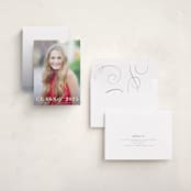 "Timeless Grad" - Graduation Announcements in Pebble by Katy Shen - Assembled