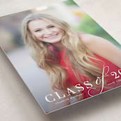 "Timeless Grad" - Graduation Announcements in Pebble by Katy Shen - Detail