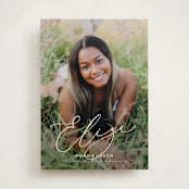 "Grand Name" - Graduation Announcements in Snow by Nicoletta Savod - Front