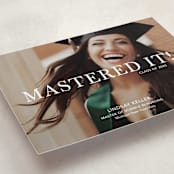 "Mastered It" - Graduation Announcements in Snow by Stacie Stankos - Detail