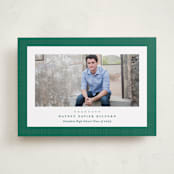 "Linen frame" - Graduation Announcements in Shamrock by Lea Delaveris - Front