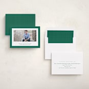 "Linen frame" - Graduation Announcements in Shamrock by Lea Delaveris - Assembled