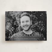 "Understated" - Graduation Announcements in Salt by Ekko Studio - Front