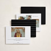 "Understated" - Graduation Announcements in Salt by Ekko Studio - Back of Card Options