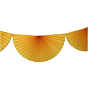 "Large Tissue Bunting Garland - Gold" - Party Hanging Decor in gold by Jollity and Co