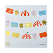 "Off to the Fair Thingamajigs - Set of 16" - Party Hanging Decor in multicolor by Jollity and Co